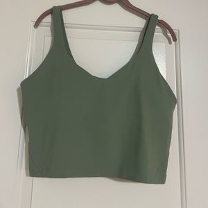 Authentic Lululemon align cropped tank in palm court color size 14 like new! $68
